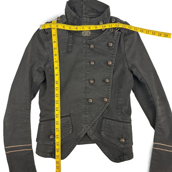 Rare Share Spirit Japan Military Jacket in Charcoal Gray - Picture 15 of 15